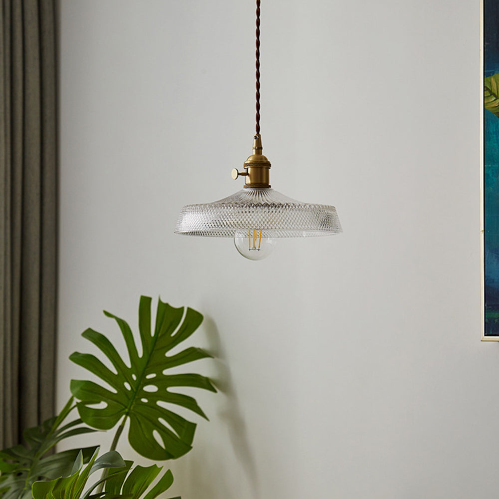 Lámpara Colgante Vintage de Vidrio para Techo – Luz Suave y Difusa Ideal para Dormitorio 2