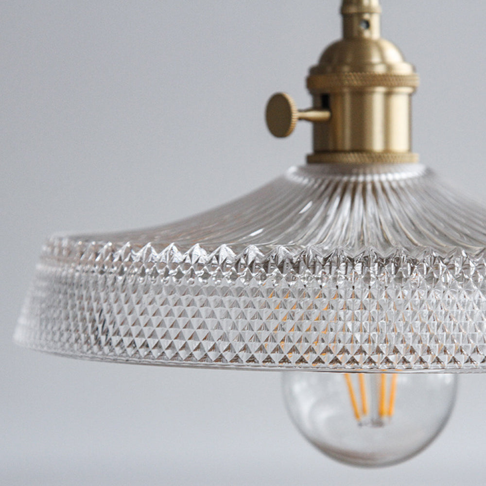 Lámpara Colgante Vintage de Vidrio para Techo – Luz Suave y Difusa Ideal para Dormitorio 8