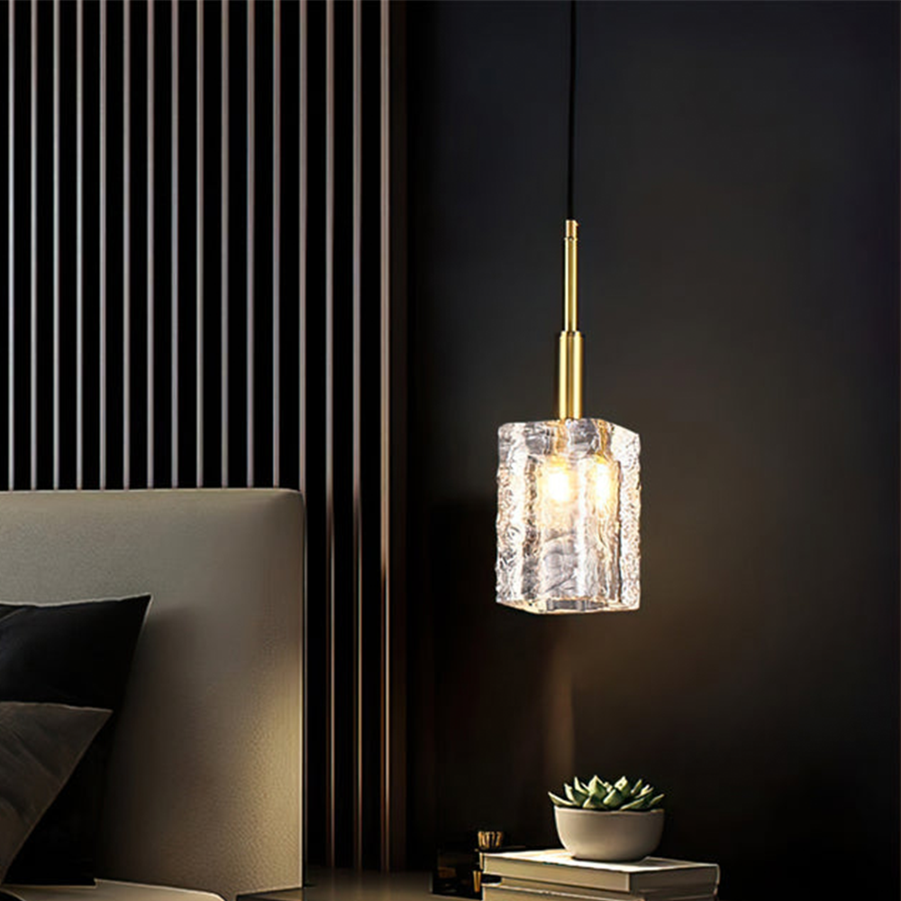 Lámpara Colgante de Cristal Moderna para Techo - Iluminación Elegante y Ajustable para Sala de Estar y Comedor 0