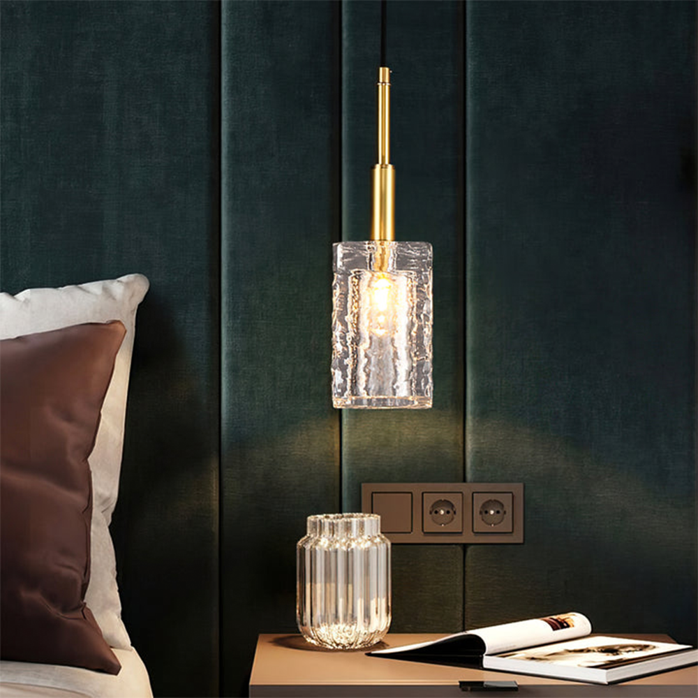 Lámpara Colgante de Cristal Moderna para Techo - Iluminación Elegante y Ajustable para Sala de Estar y Comedor 2