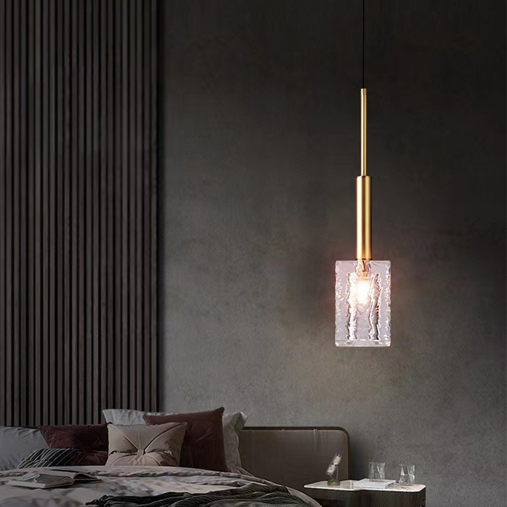 Lámpara Colgante de Cristal Moderna para Techo - Iluminación Elegante y Ajustable para Sala de Estar y Comedor 4