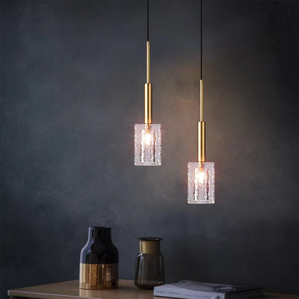 Lámpara Colgante de Cristal Moderna para Techo - Iluminación Elegante y Ajustable para Sala de Estar y Comedor 5