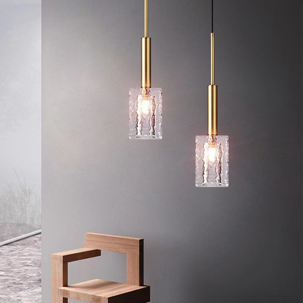Lámpara Colgante de Cristal Moderna para Techo - Iluminación Elegante y Ajustable para Sala de Estar y Comedor 6
