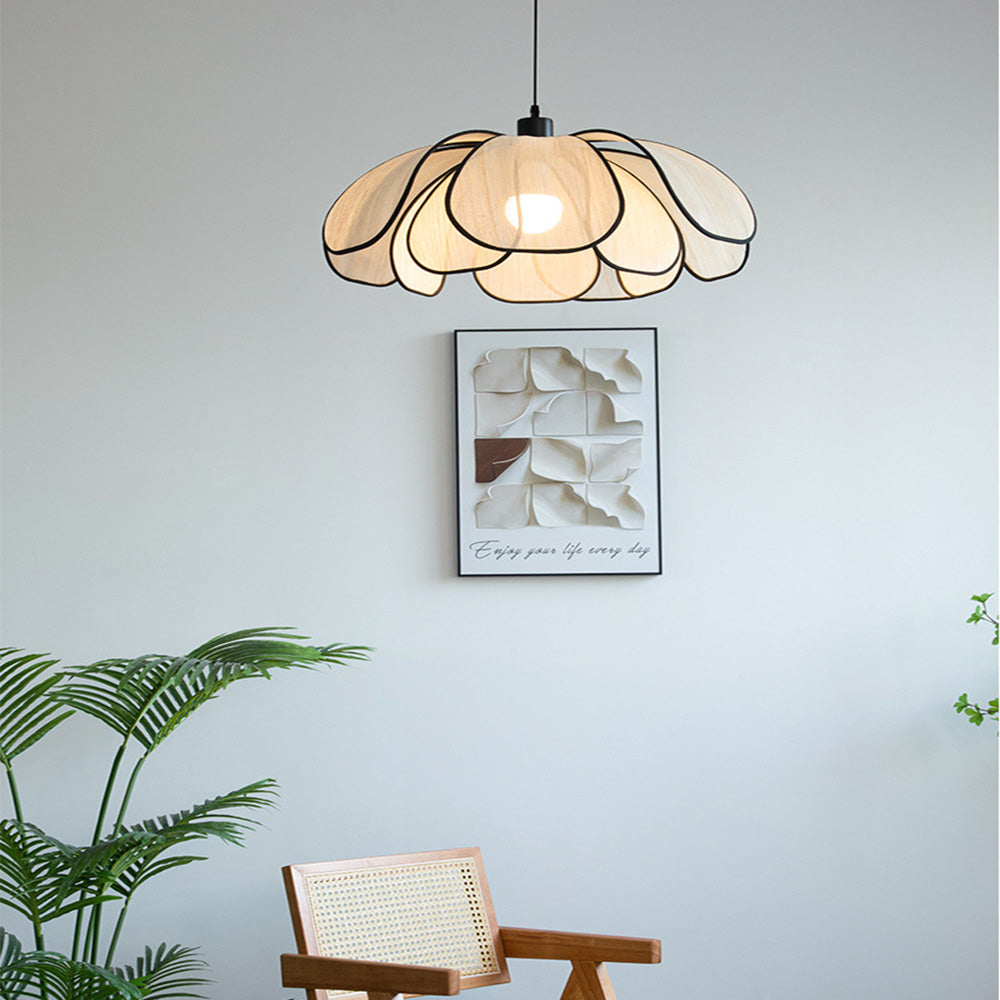 Lámpara Colgante de Diseño Moderno en Fibra para Sala de Estar – Iluminación Elegante y Duradera 3
