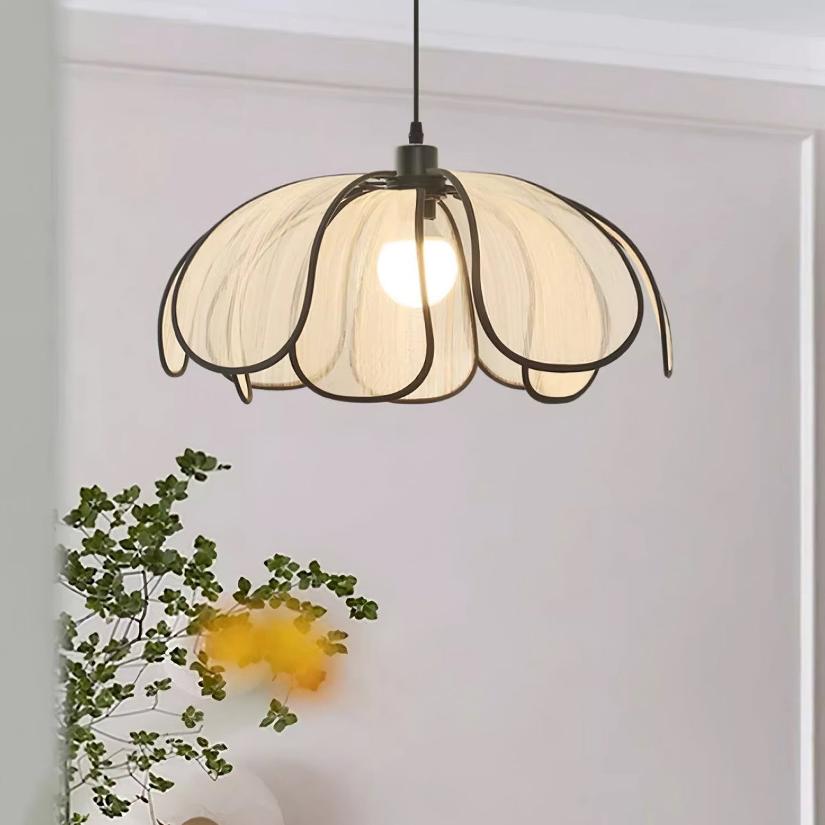 Lámpara Colgante de Diseño Moderno en Fibra para Sala de Estar – Iluminación Elegante y Duradera 4
