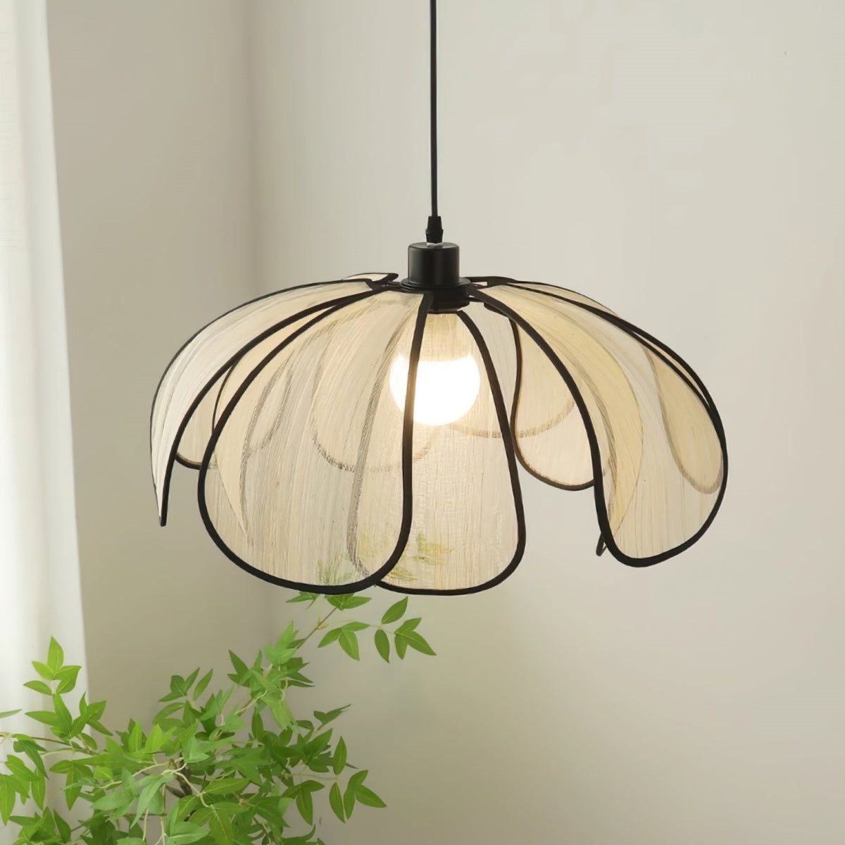 Lámpara Colgante de Diseño Moderno en Fibra para Sala de Estar – Iluminación Elegante y Duradera 6