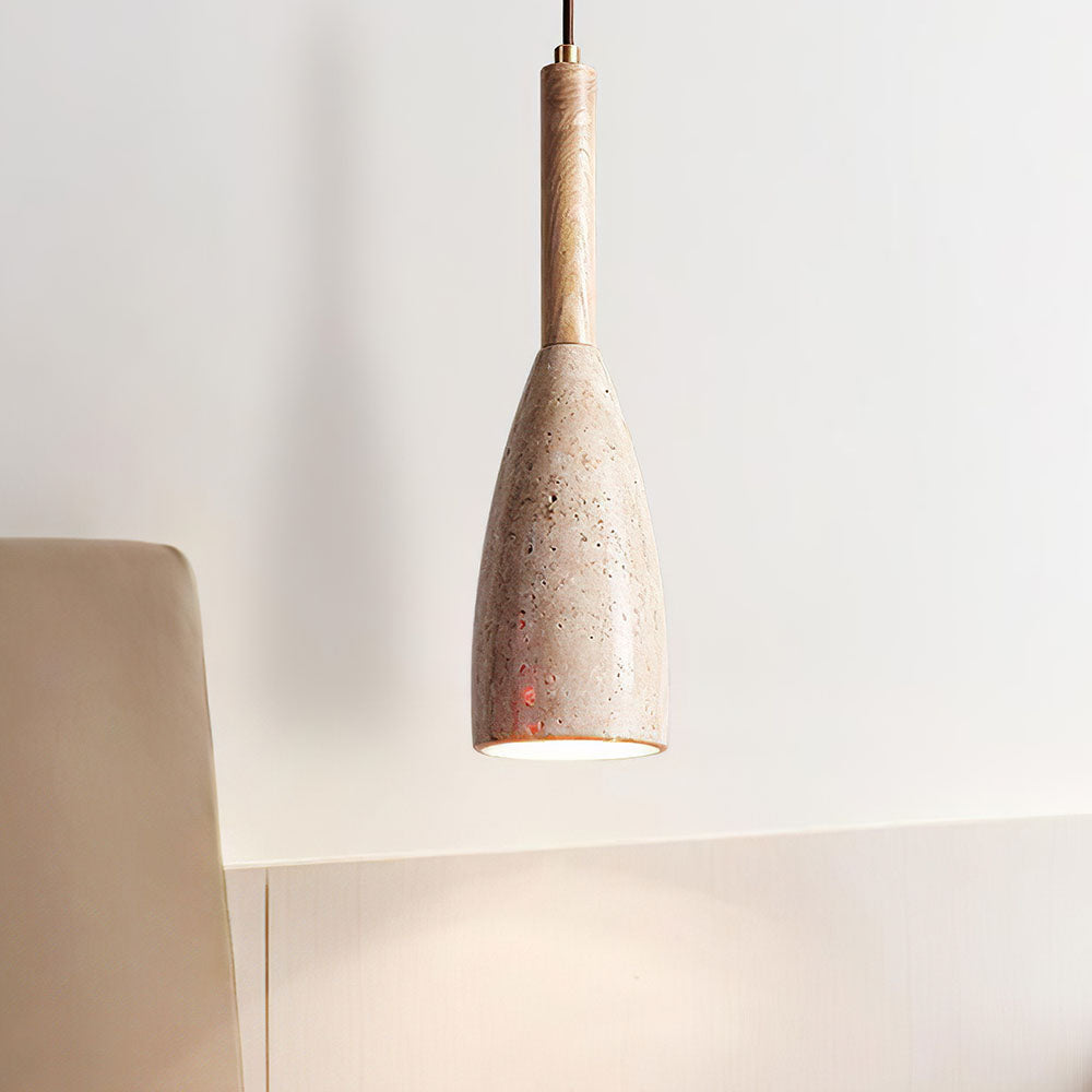 Lámpara Colgante de Estilo Nórdico para Cocina y Comedor - Diseño Minimalista en Mármol y Madera 0