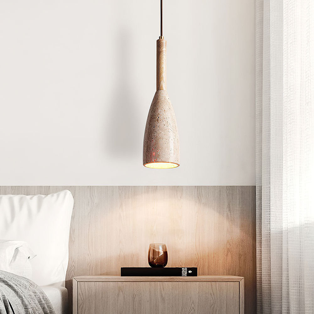 Lámpara Colgante de Estilo Nórdico para Cocina y Comedor - Diseño Minimalista en Mármol y Madera 1