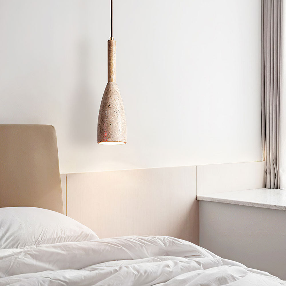 Lámpara Colgante de Estilo Nórdico para Cocina y Comedor - Diseño Minimalista en Mármol y Madera 3