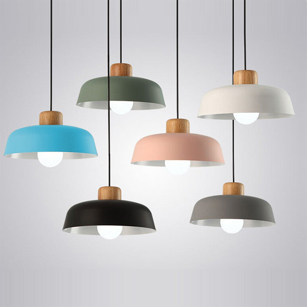 Lámpara Colgante de Madera Creativa Nórdica con Diseño Moderno 1