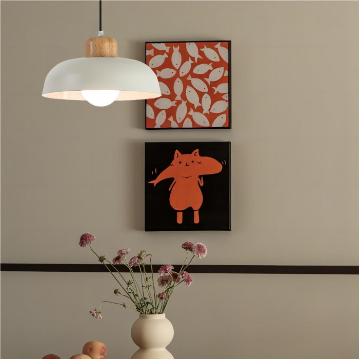 Lámpara Colgante de Madera Creativa Nórdica con Diseño Moderno 5