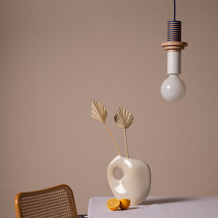 Lámpara Colgante de Madera de Colores con Diseño Moderno para Decoración 0