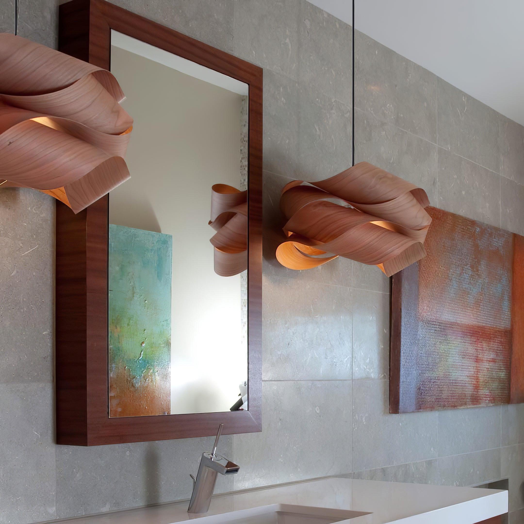 Lámpara Colgante de Madera y Metal con Diseño Moderno – Ideal para Comedores y Habitaciones 1