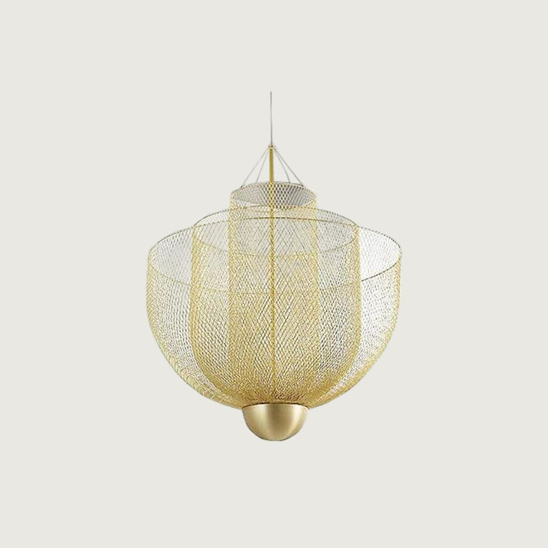 Lámpara Colgante de Metal con LED Integrado - Diseño Radiant Wirework, 60 cm de Diámetro 12