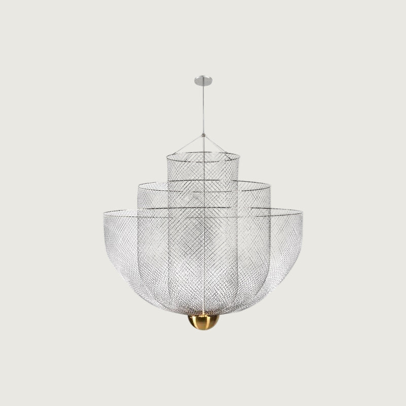 Lámpara Colgante de Metal con LED Integrado - Diseño Radiant Wirework, 60 cm de Diámetro 9