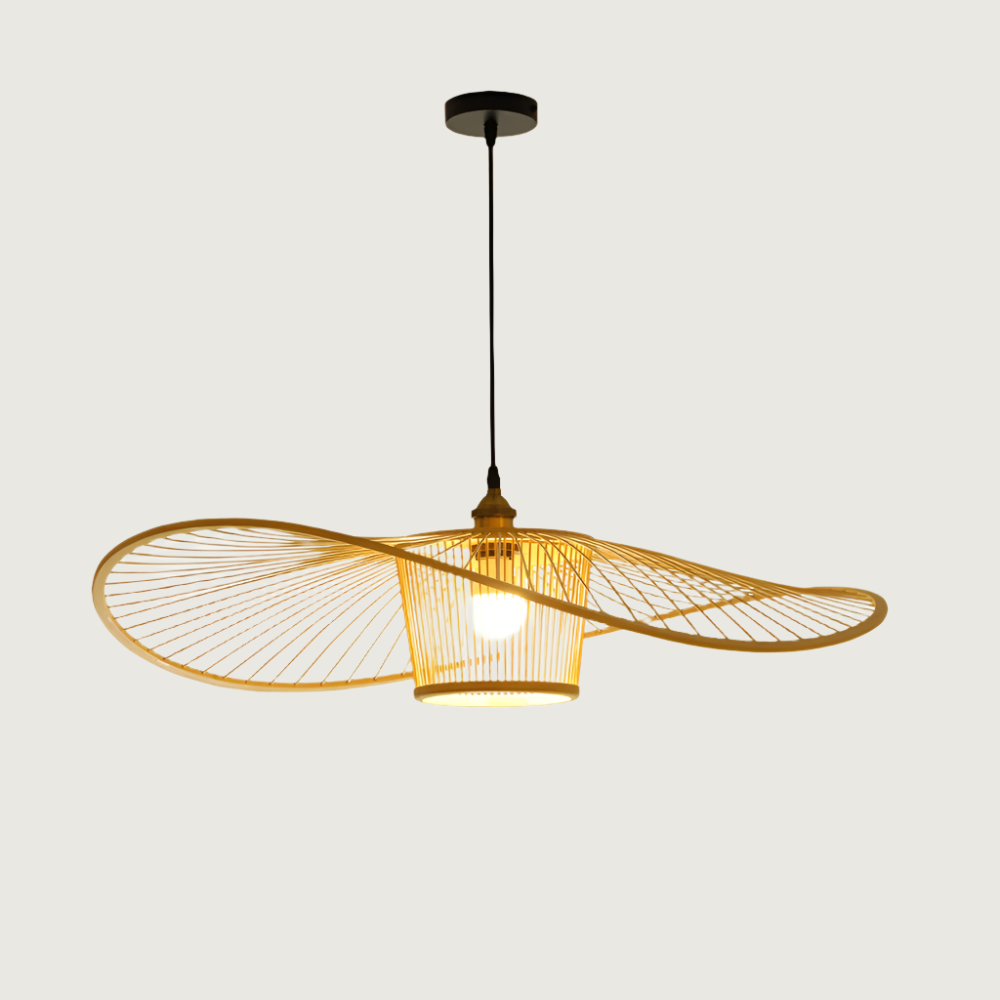 Lámpara Colgante de Ratan Tejida a Mano de Bambú Vintage – Diseño Rústico y Elegante 8