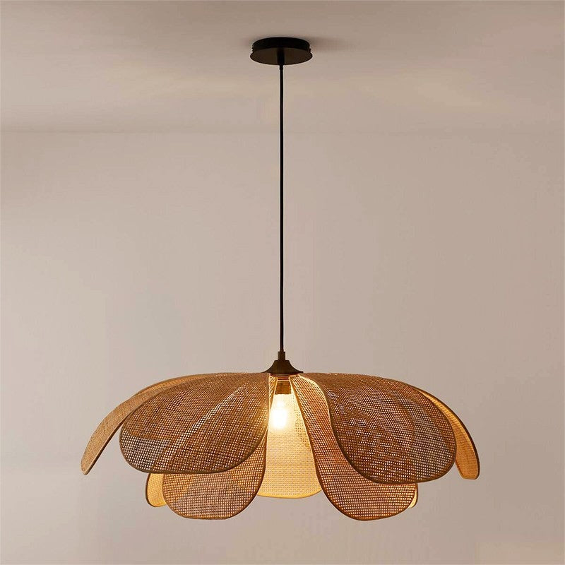 Lámpara Colgante de Ratan con Diseño Rústico y Acabado Natural – Ideal para Interiores Boho 10