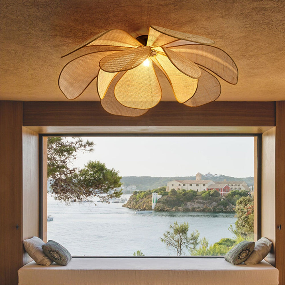 Lámpara Colgante de Ratan con Diseño Rústico y Acabado Natural – Ideal para Interiores Boho 12