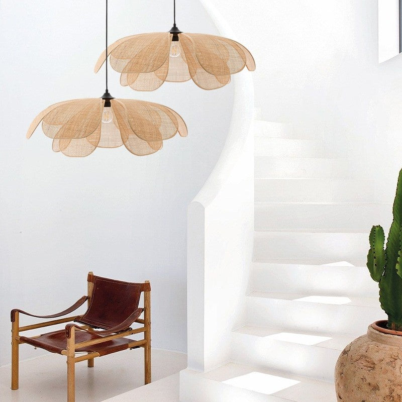 Lámpara Colgante de Ratan con Diseño Rústico y Acabado Natural – Ideal para Interiores Boho 4