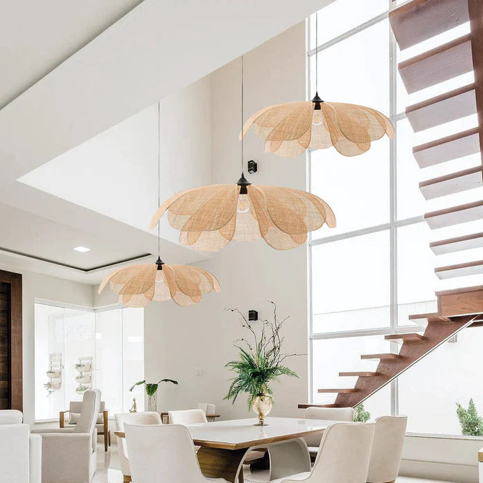 Lámpara Colgante de Ratan con Diseño Rústico y Acabado Natural – Ideal para Interiores Boho 5