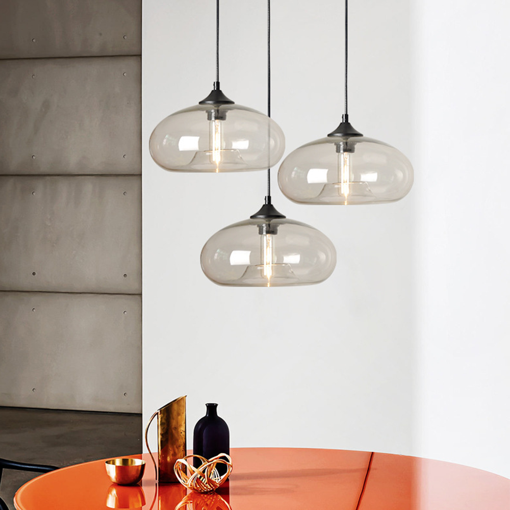Lámpara Colgante de Vidrio Colorido para Comedor – Diseño Único y Artístico 0