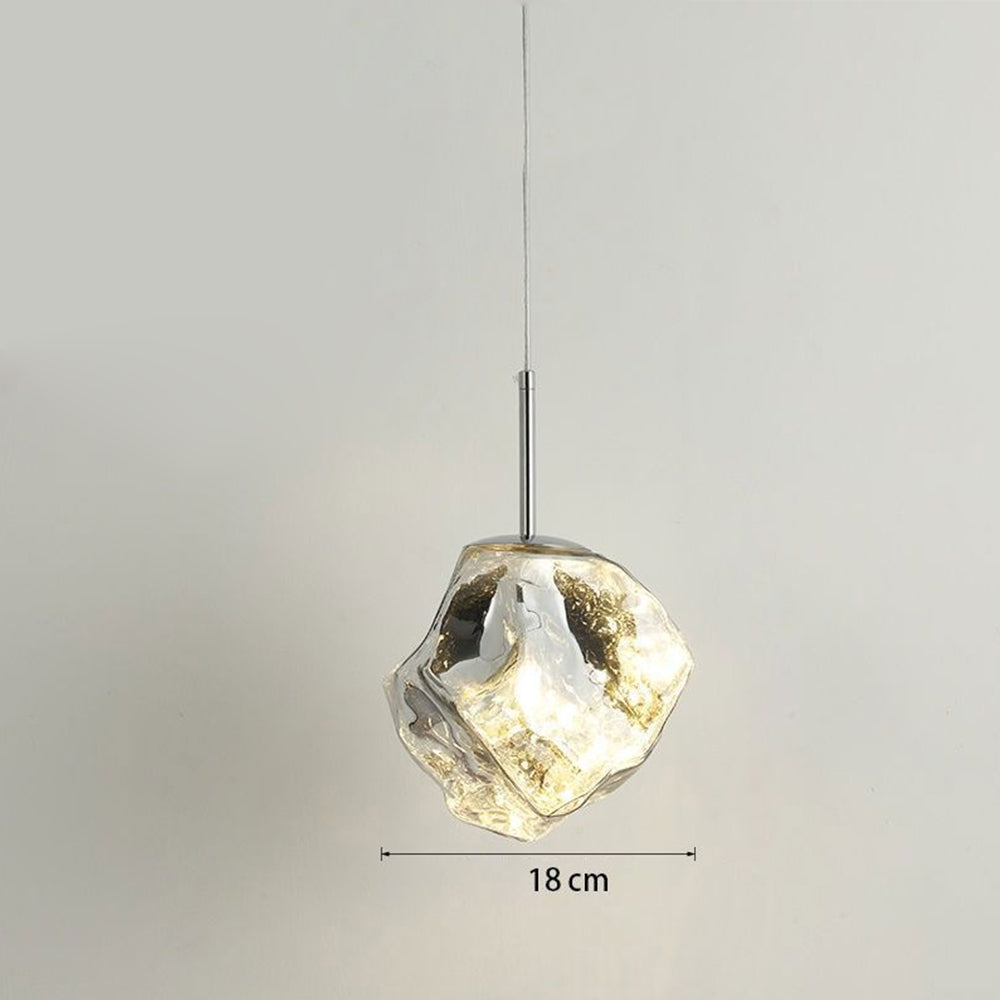 Lámpara Colgante de Vidrio Moderna con Diseño Elegante y Longitud Ajustable 2