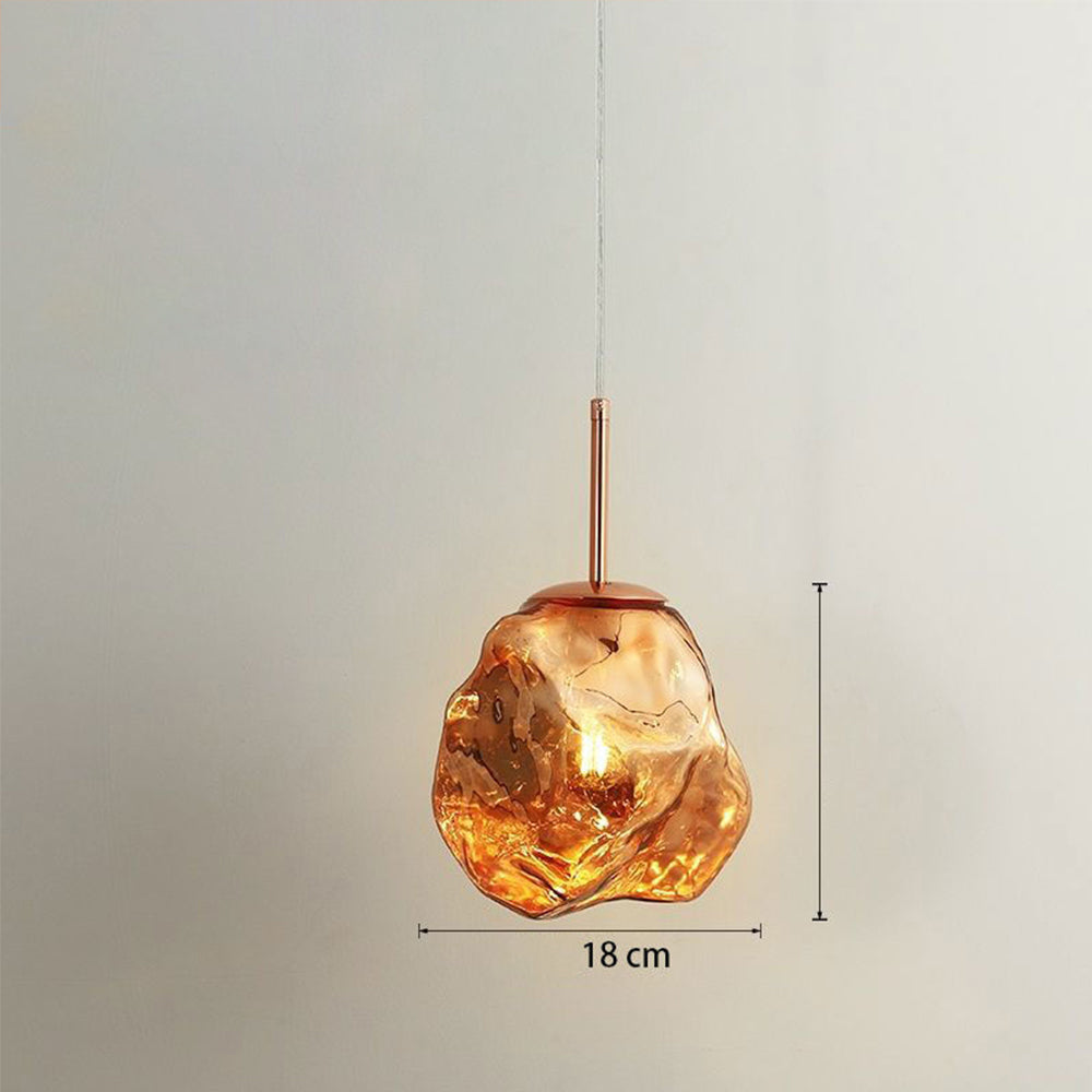 Lámpara Colgante de Vidrio Moderna con Diseño Elegante y Longitud Ajustable 5
