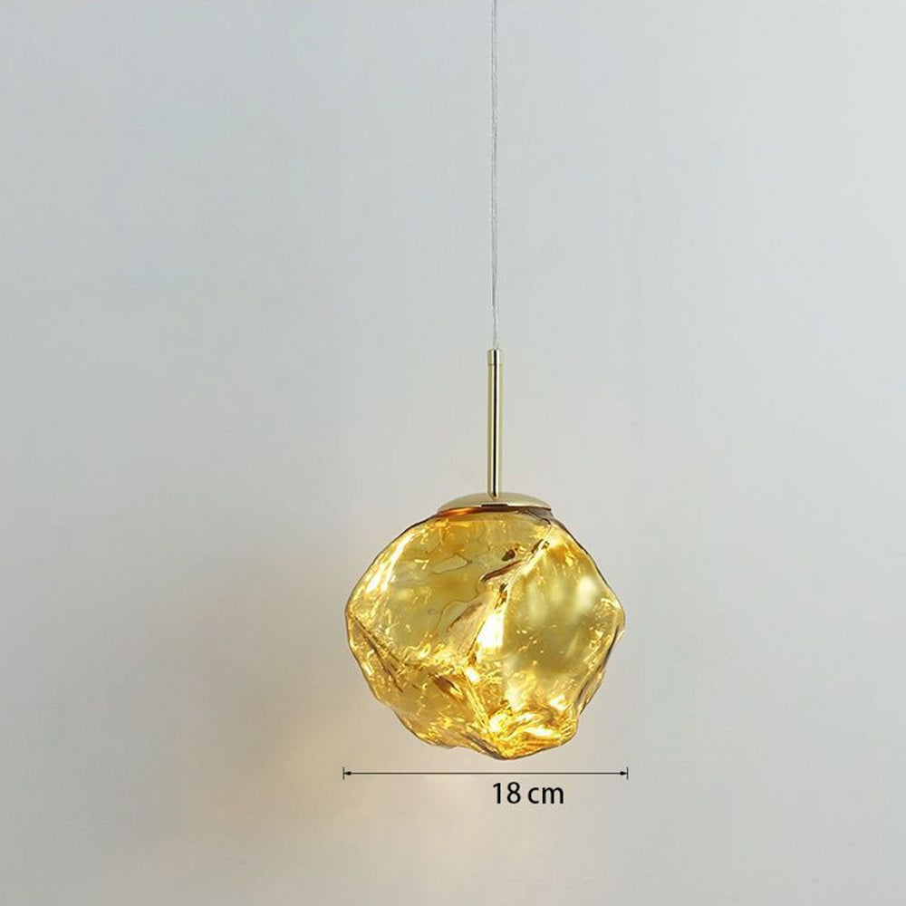 Lámpara Colgante de Vidrio Moderna con Diseño Elegante y Longitud Ajustable 7