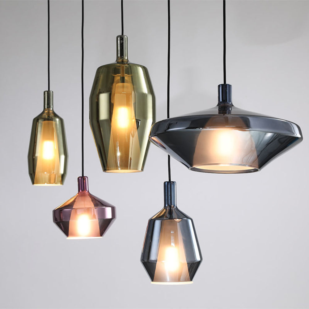 Lámpara Colgante de Vidrio Moderno Multicolor para Comedor – Diseño Contemporáneo 1
