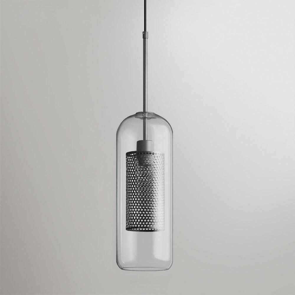 Lámpara Colgante de Vidrio Moderno con Acabado en Oro y Plata – Longitud Ajustable 150cm 9