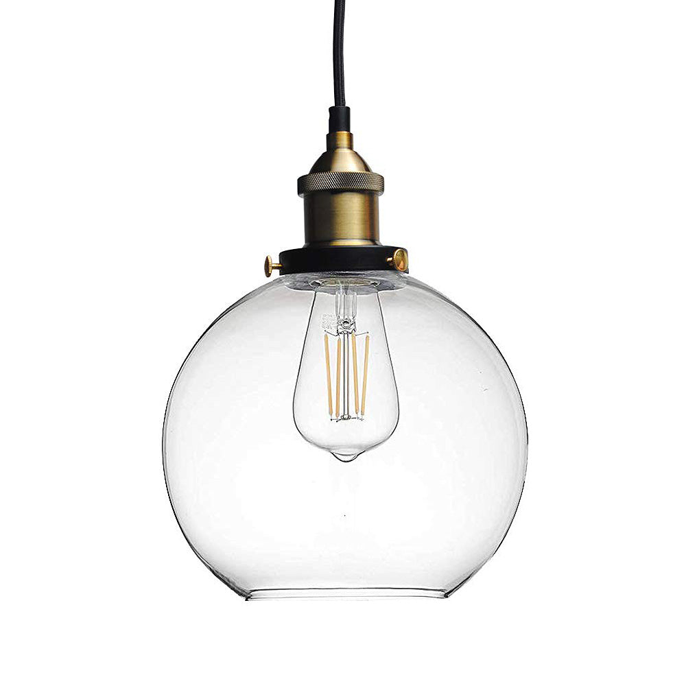 Lámpara Colgante de Vidrio Negro con Estilo Minimalista – Iluminación Moderna para Comedor y Sala 8