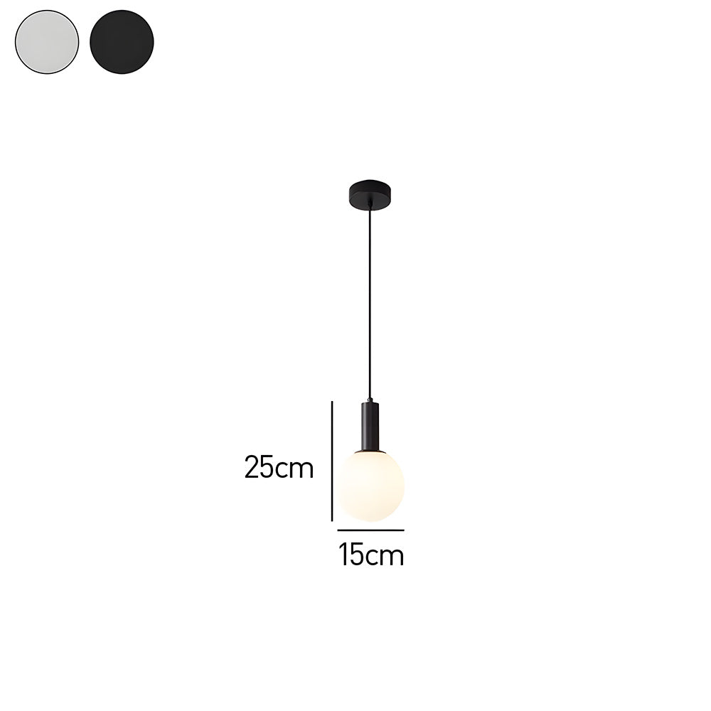 Lámpara Colgante de Vidrio Opalescente Moderna para Techo – Diseño Sofisticado Ideal para Dormitorios y Salas de Estar 5