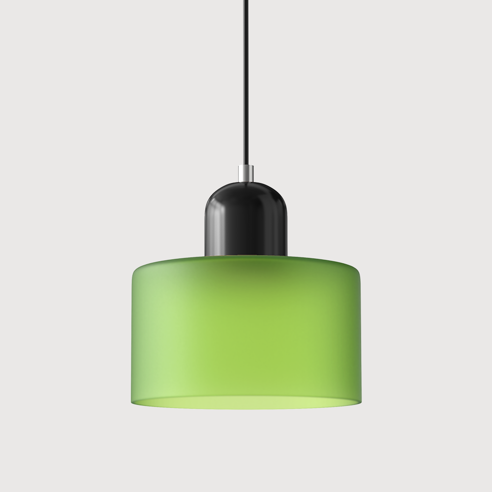 Lámpara Colgante de Vidrio Pequeña Estilo Bauhaus para Isla de Cocina 9