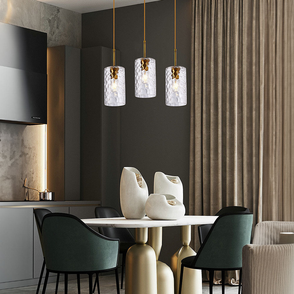 Lámpara Colgante de Vidrio Ripple para Comedor – Diseño Moderno y Artístico 0