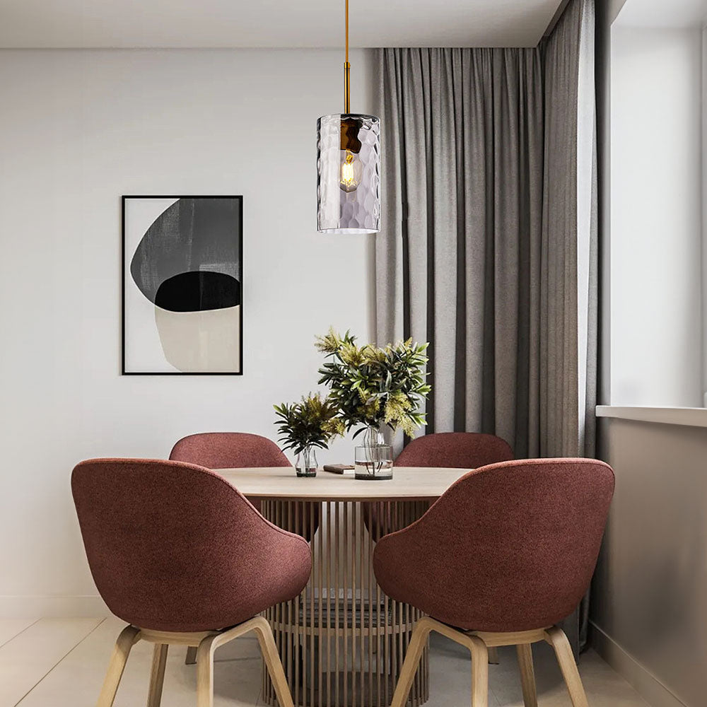 Lámpara Colgante de Vidrio Ripple para Comedor – Diseño Moderno y Artístico 11
