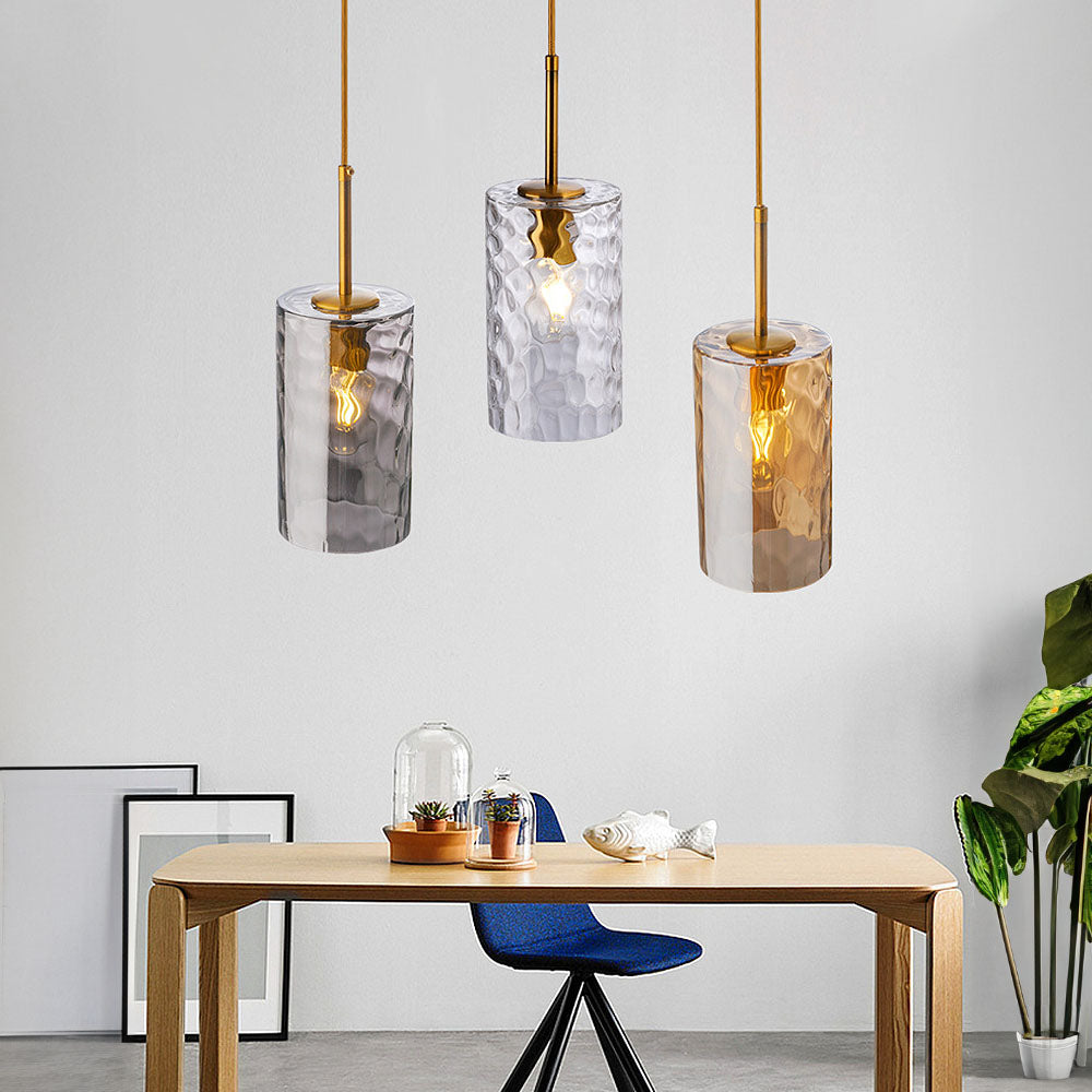 Lámpara Colgante de Vidrio Ripple para Comedor – Diseño Moderno y Artístico 2