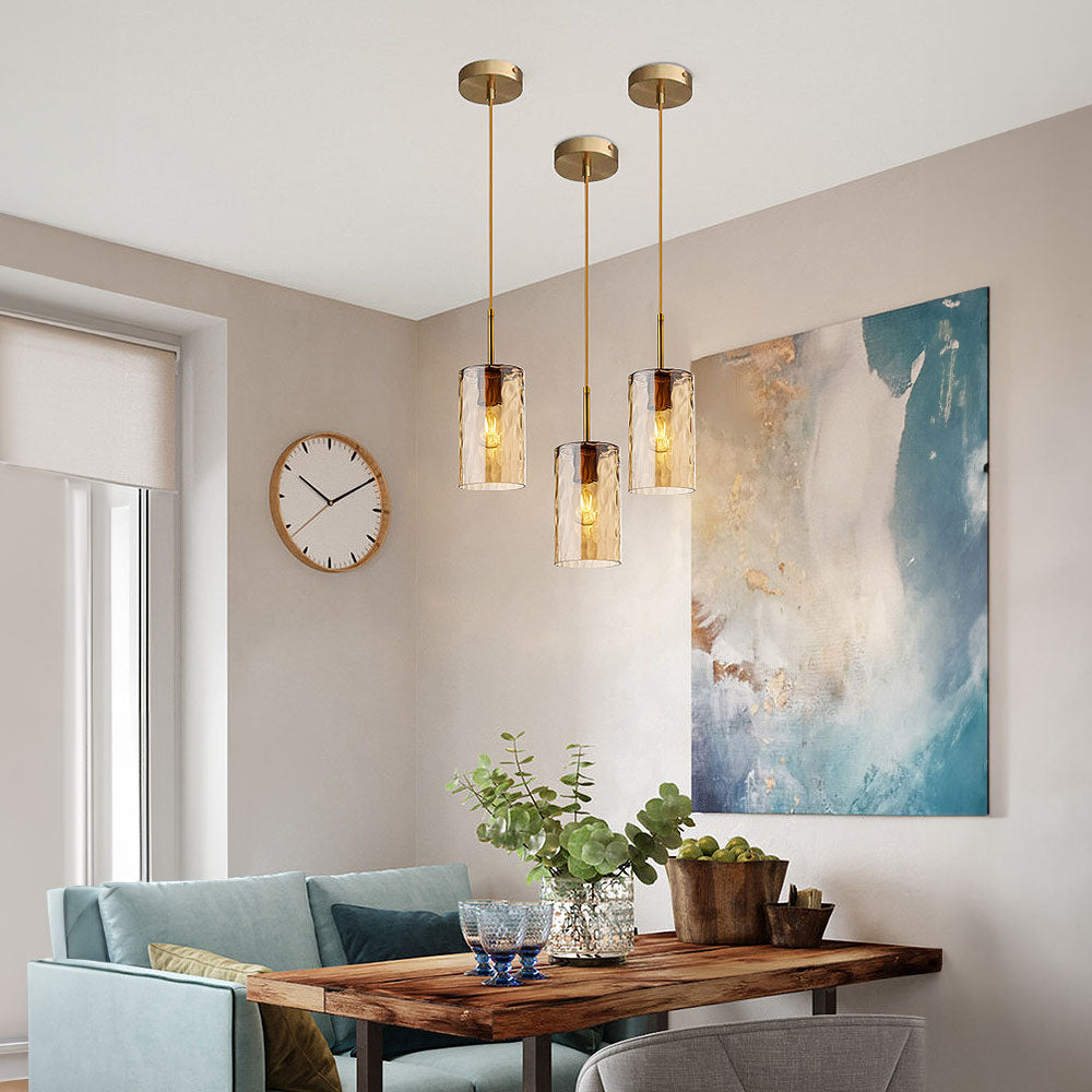 Lámpara Colgante de Vidrio Ripple para Comedor – Diseño Moderno y Artístico 7
