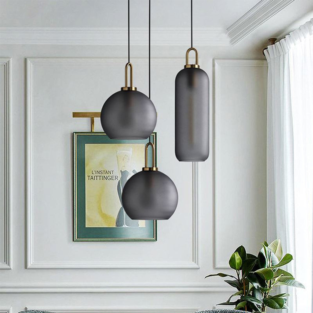 Lámpara Colgante de Vidrio Simple Nórdica – Diseño Minimalista para Iluminación Moderna 3