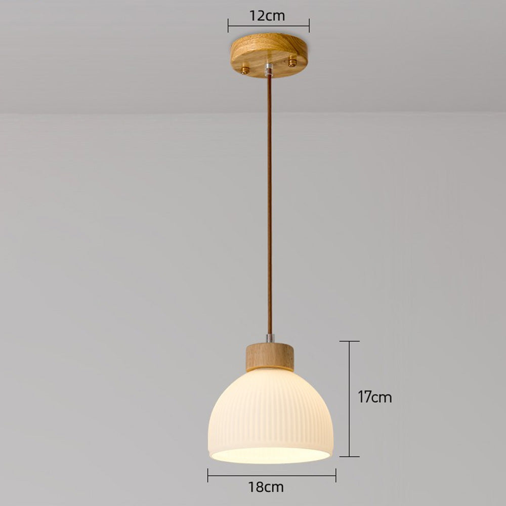 Lámpara Colgante de Vidrio Tazón para Techo – Iluminación Ambiental Moderna para Dormitorios y Salas de Estar 4