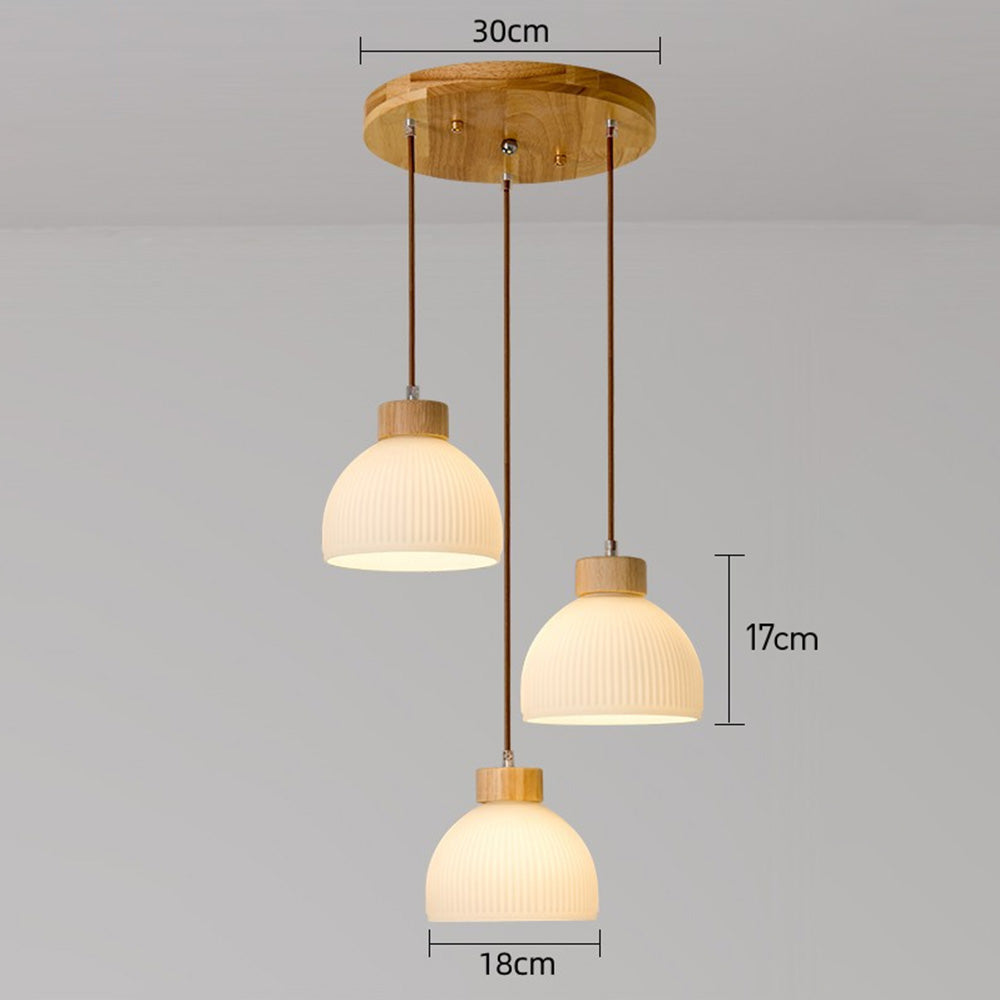 Lámpara Colgante de Vidrio Tazón para Techo – Iluminación Ambiental Moderna para Dormitorios y Salas de Estar 7