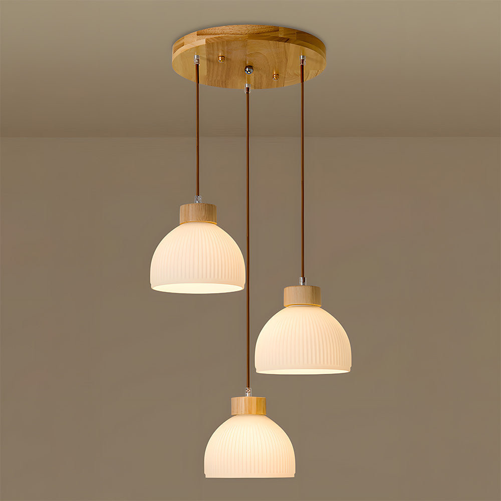 Lámpara Colgante de Vidrio Tazón para Techo – Iluminación Ambiental Moderna para Dormitorios y Salas de Estar 8