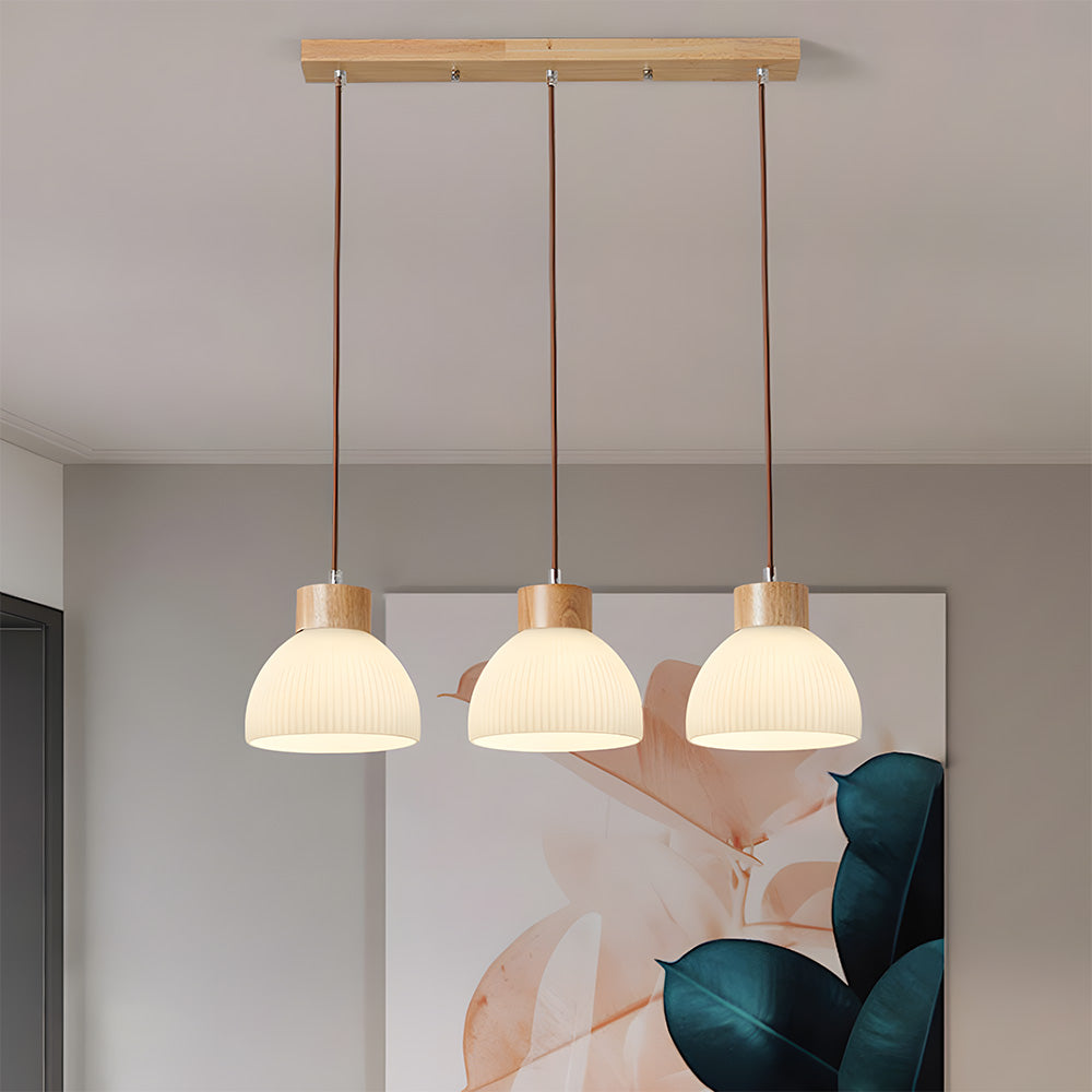 Lámpara Colgante de Vidrio Tazón para Techo – Iluminación Ambiental Moderna para Dormitorios y Salas de Estar 9