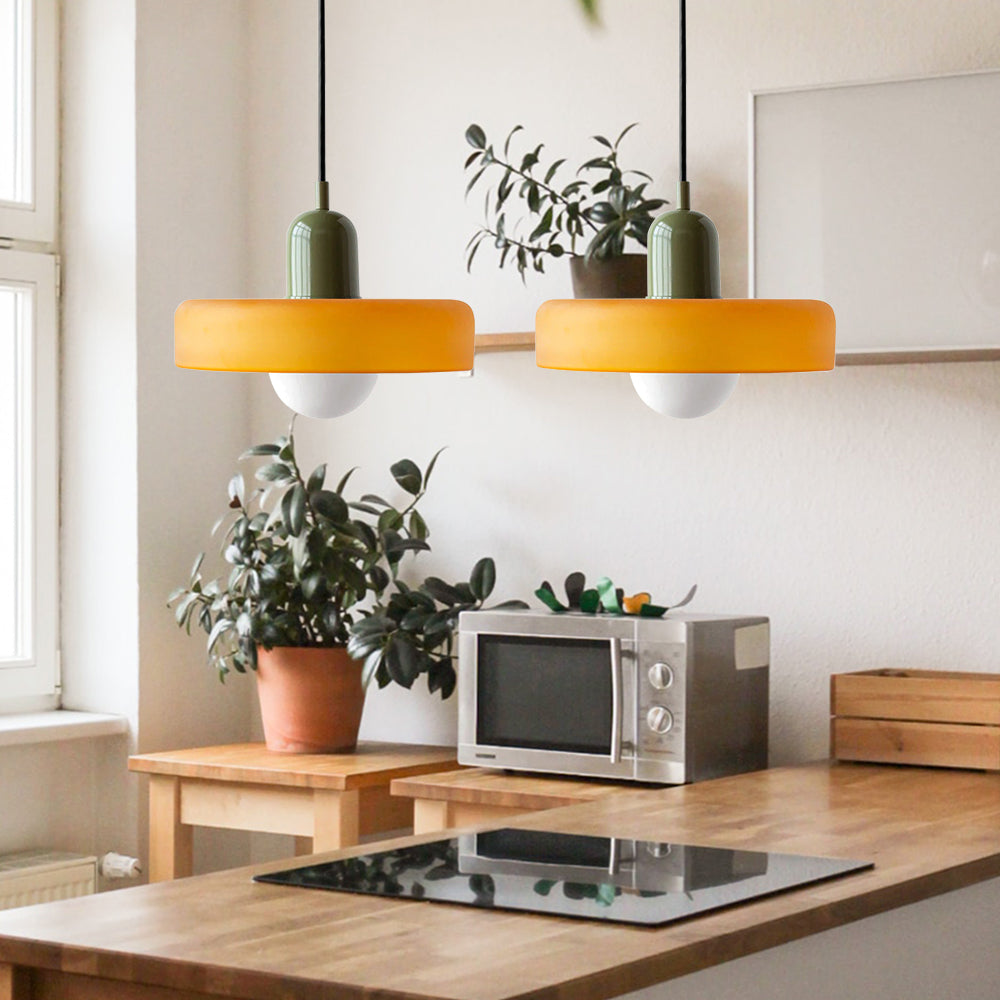 Lámpara Colgante de Vidrio Templado Bauhaus de 2 Cabezas – Diseño Moderno y Elegante 12