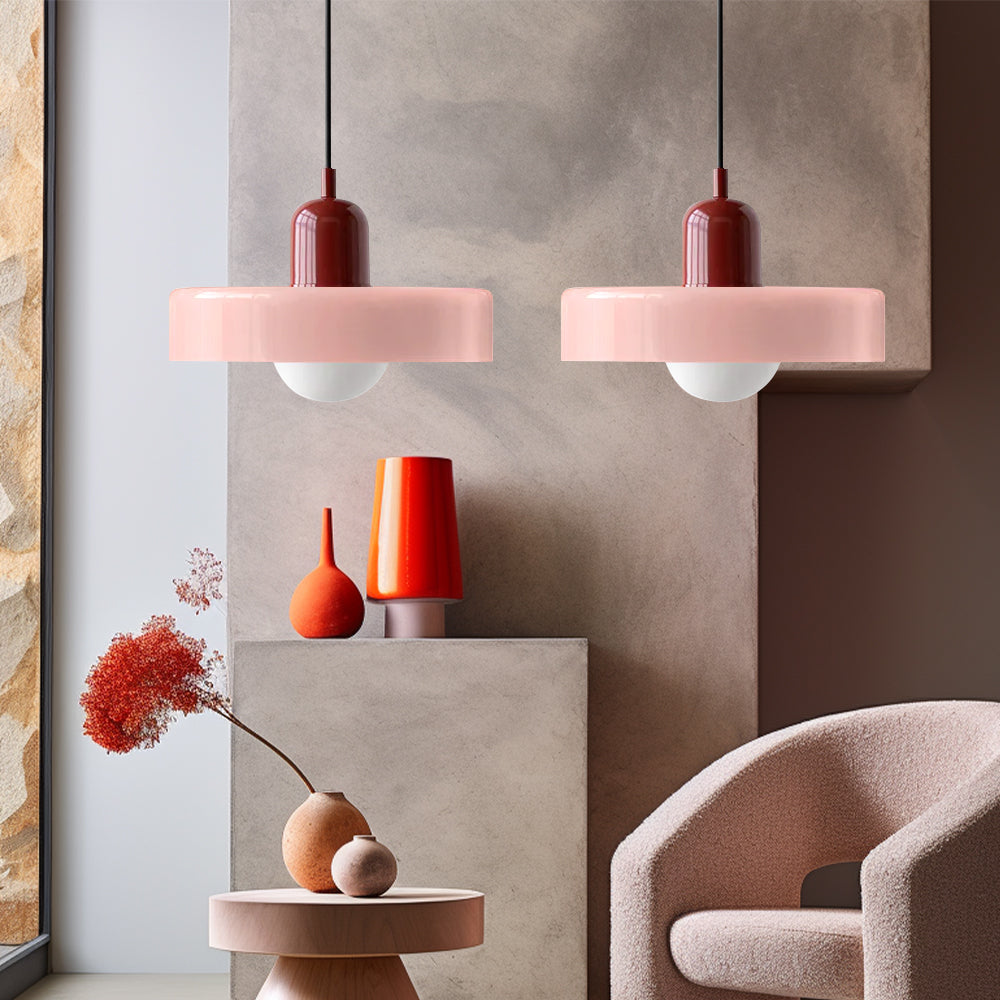 Lámpara Colgante de Vidrio Templado Bauhaus de 2 Cabezas – Diseño Moderno y Elegante 18