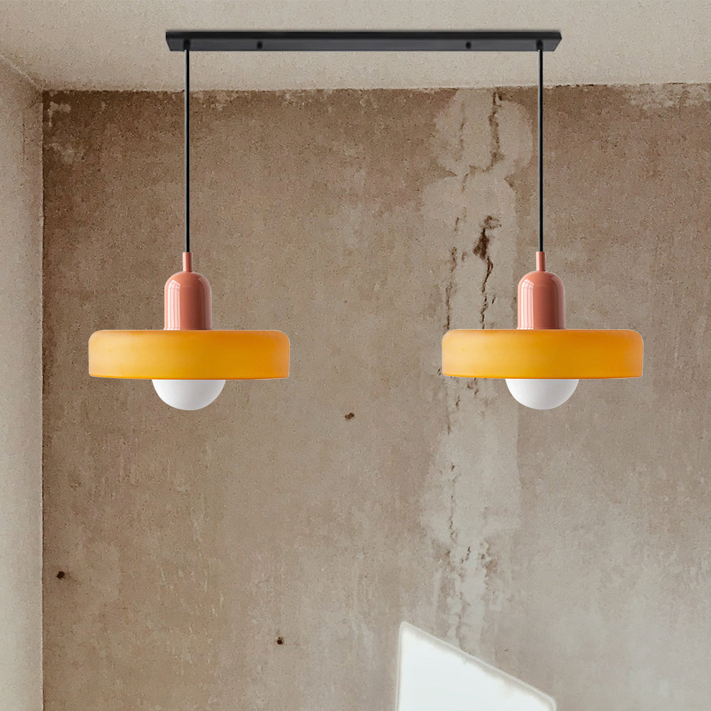 Lámpara Colgante de Vidrio Templado Bauhaus de 2 Cabezas – Diseño Moderno y Elegante 26