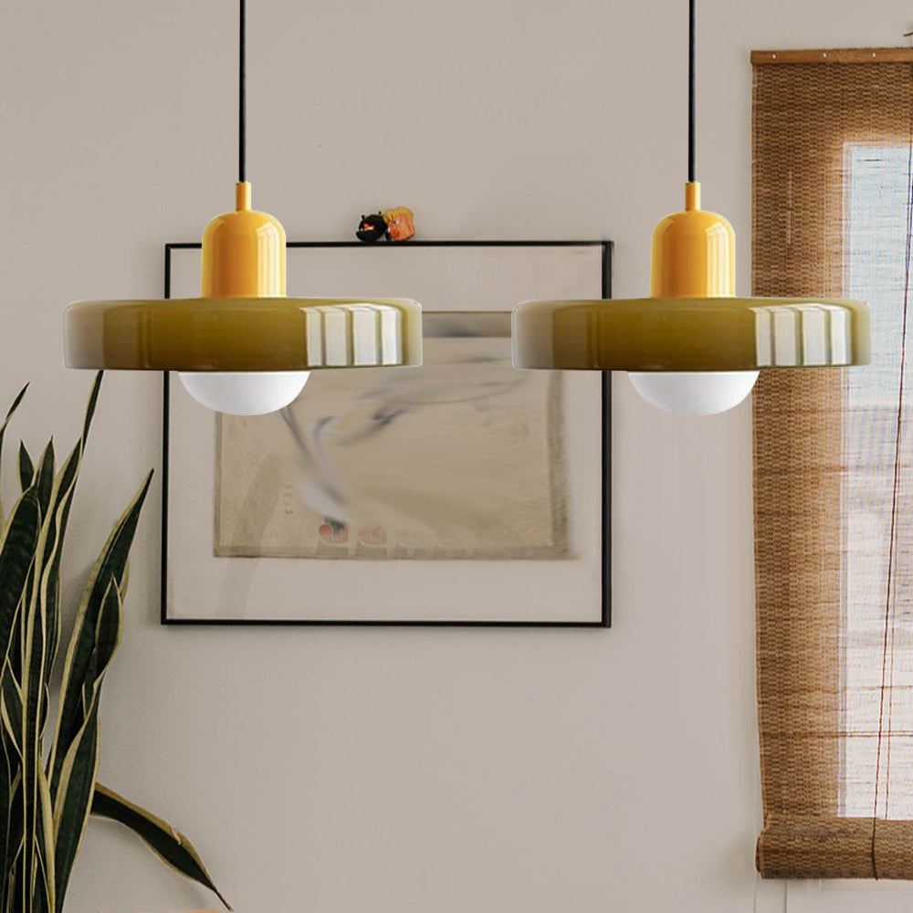 Lámpara Colgante de Vidrio Templado Bauhaus de 2 Cabezas – Diseño Moderno y Elegante 30
