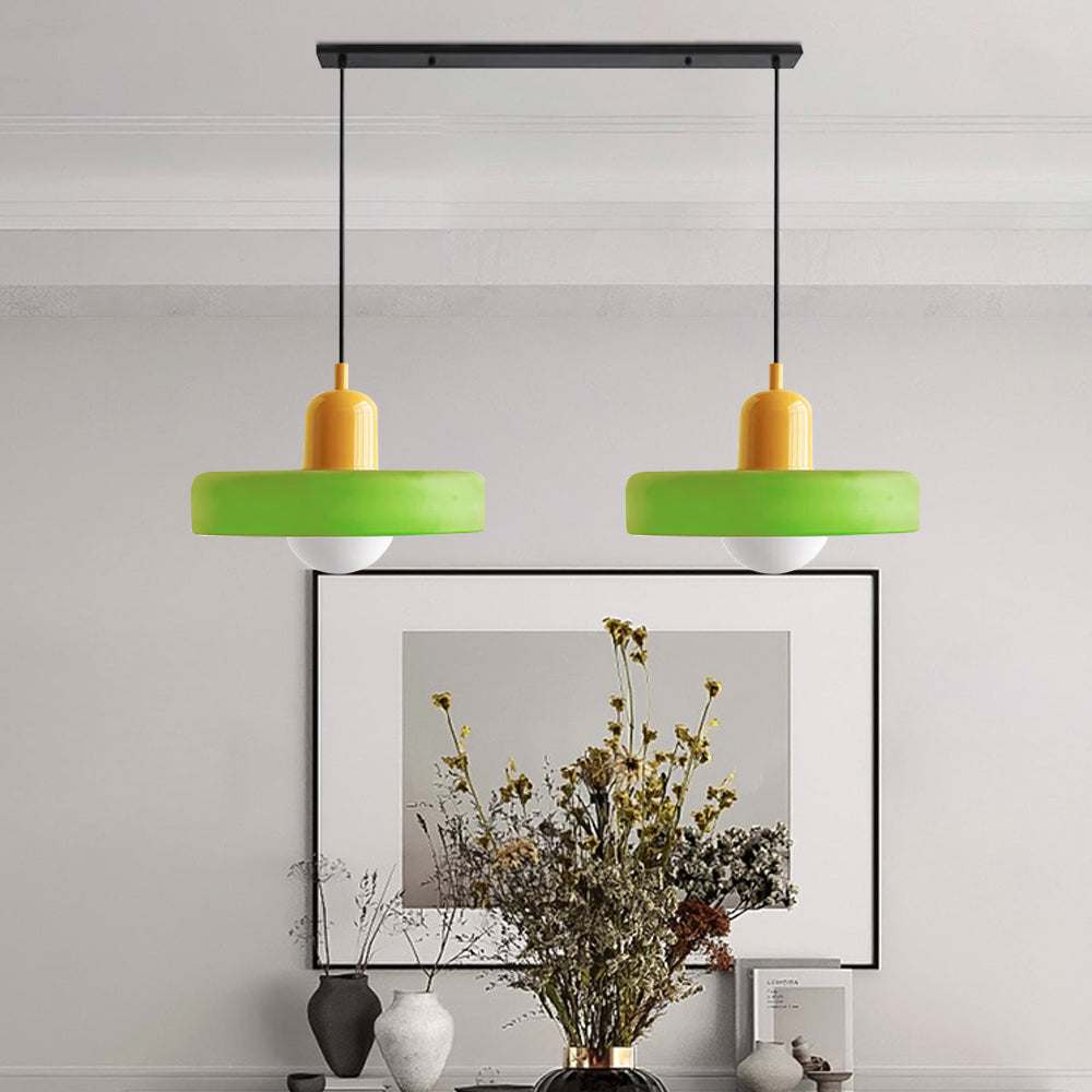 Lámpara Colgante de Vidrio Templado Bauhaus de 2 Cabezas – Diseño Moderno y Elegante 33