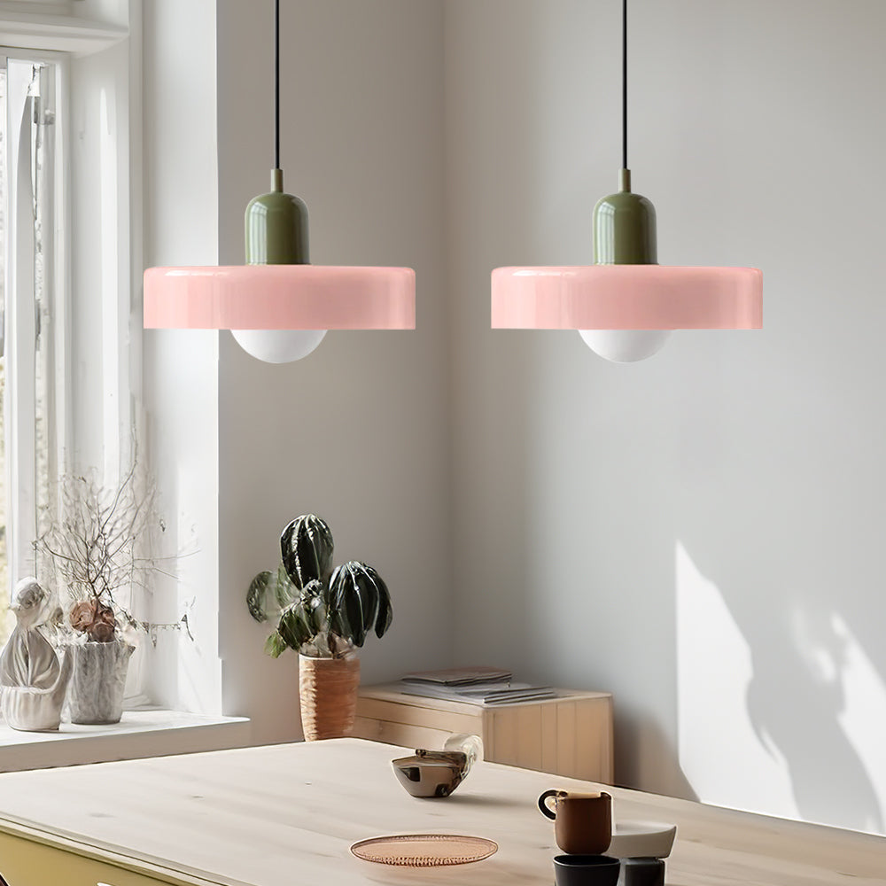 Lámpara Colgante de Vidrio Templado Bauhaus de 2 Cabezas – Diseño Moderno y Elegante 9