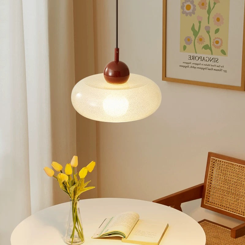 Lámpara Colgante de Vidrio Transparente Minimalista Moderna para Techo – Lámpara de Techo Escandinava para Sala de Estar 5