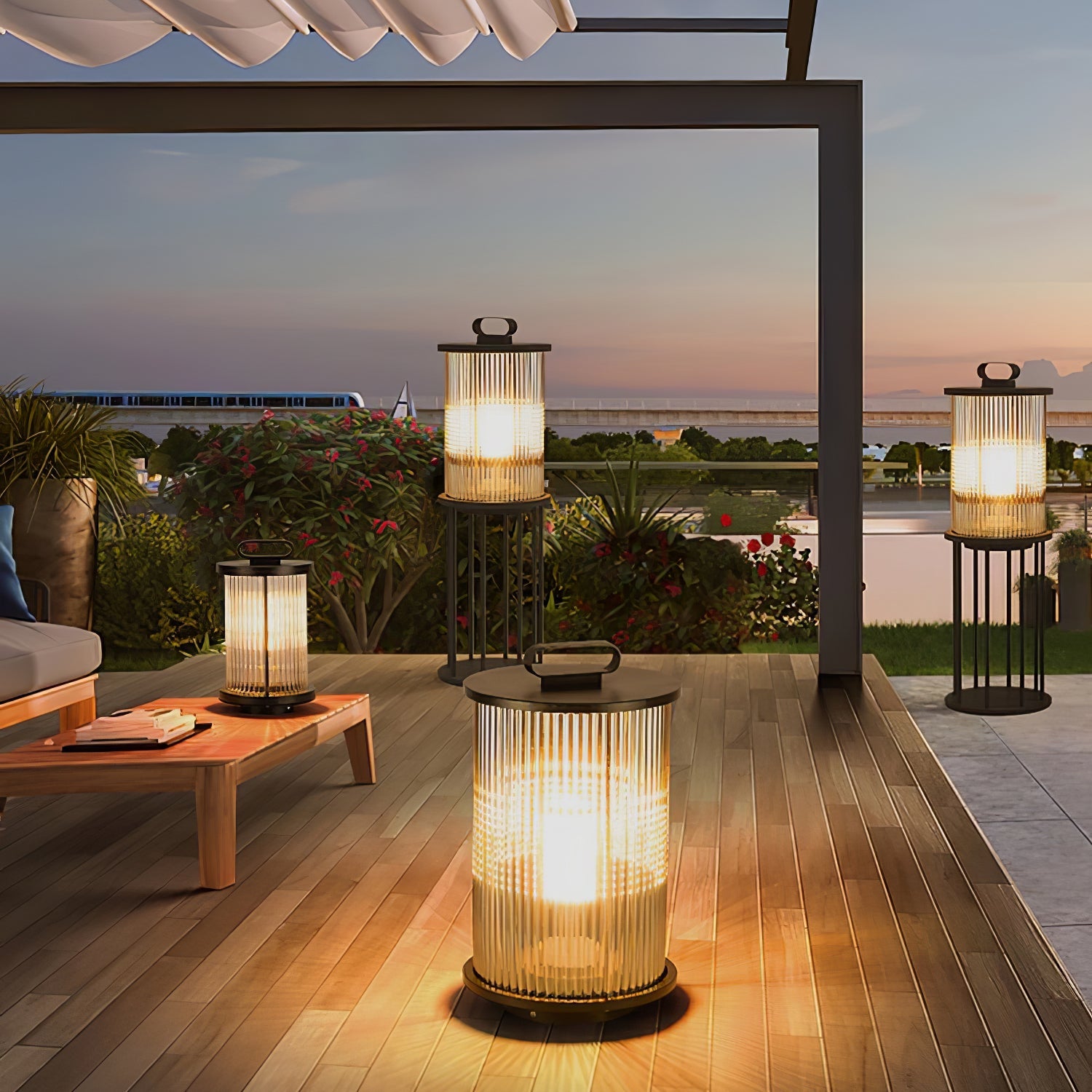 Lámpara Solar Exterior con Control Remoto de Acero Inoxidable - Luces Solares Jardín Resistente a la Intemperie con Iluminación Eficiente 7